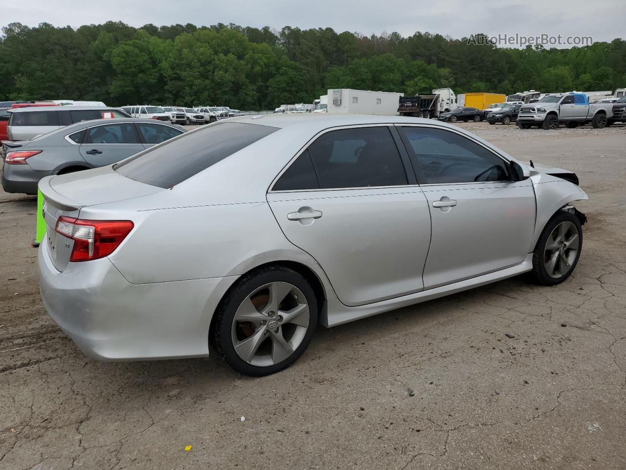 2012 Toyota Camry Se Silver vin: 4T1BK1FKXCU015745