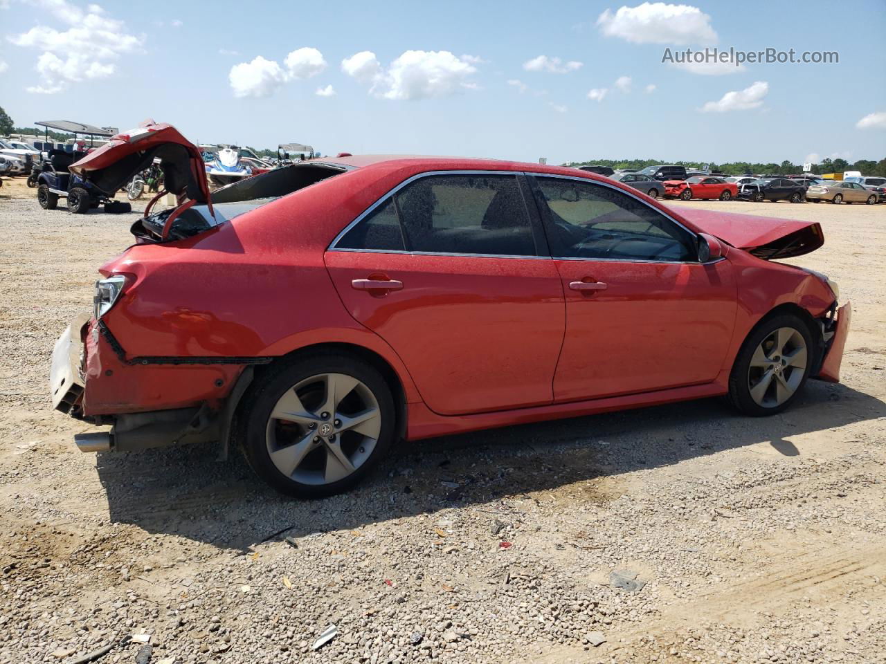 2012 Toyota Camry Se Red vin: 4T1BK1FKXCU503660