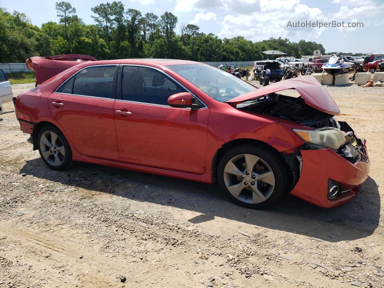 2012 Toyota Camry Se Red vin: 4T1BK1FKXCU503660