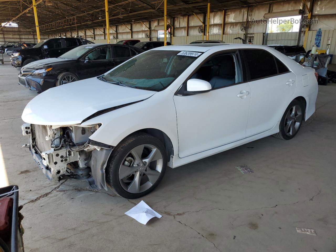 2013 Toyota Camry Se White vin: 4T1BK1FKXDU530472