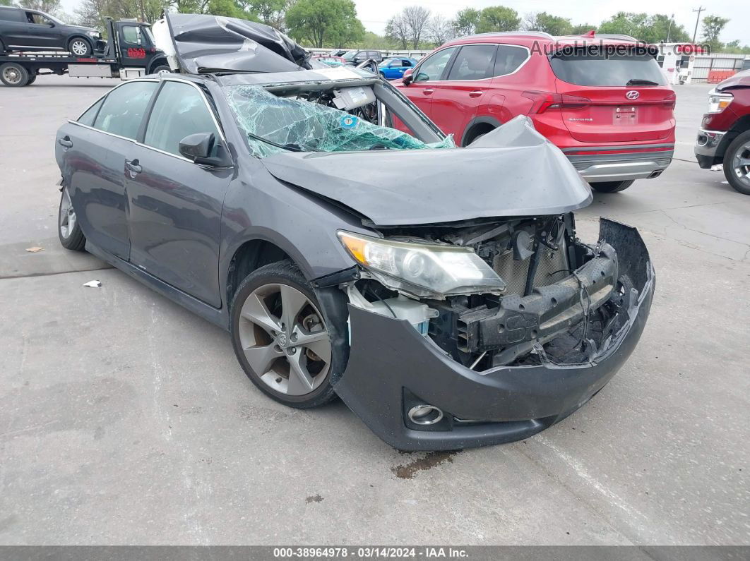 2014 Toyota Camry Se V6 Gray vin: 4T1BK1FKXEU549878