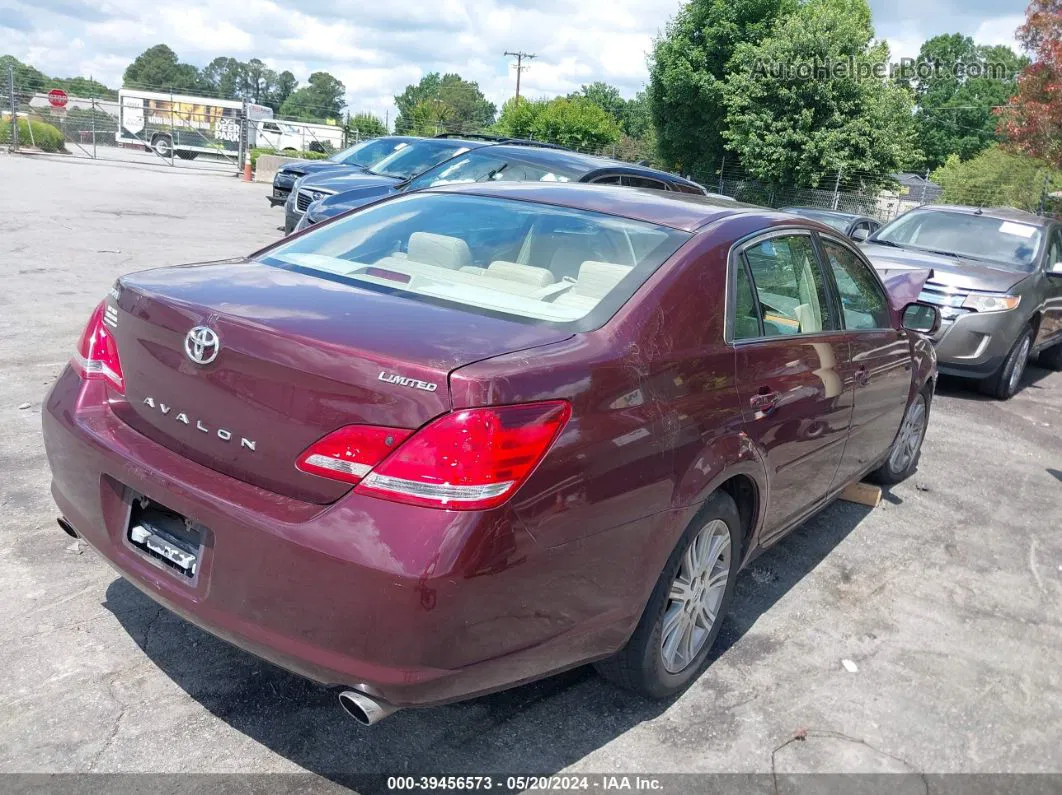 2006 Toyota Avalon Limited Burgundy vin: 4T1BK36B36U135242