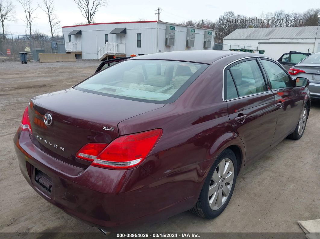 2006 Toyota Avalon Xls Maroon vin: 4T1BK36BX6U137375