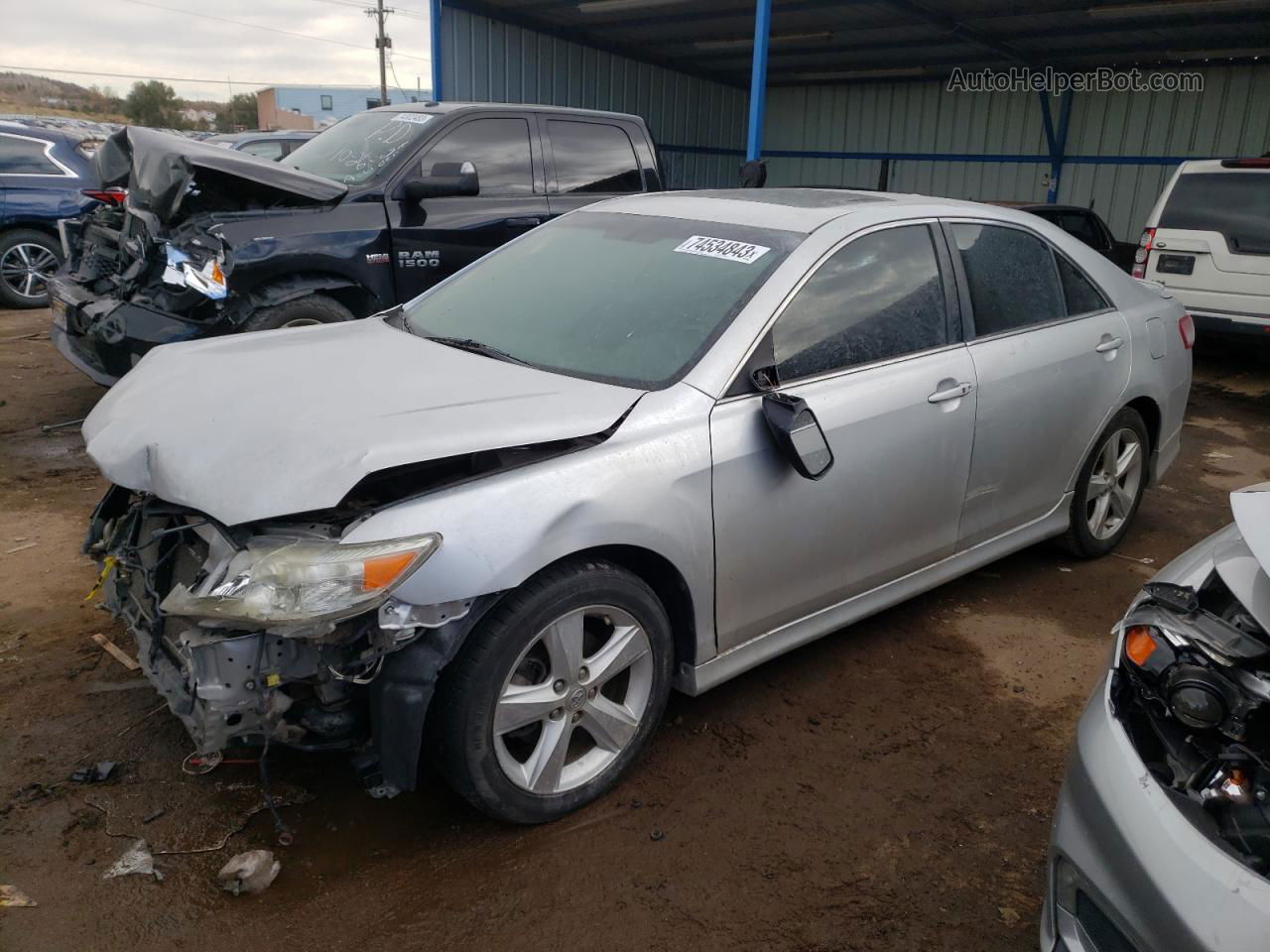 2011 Toyota Camry Se Silver vin: 4T1BK3EK0BU120547