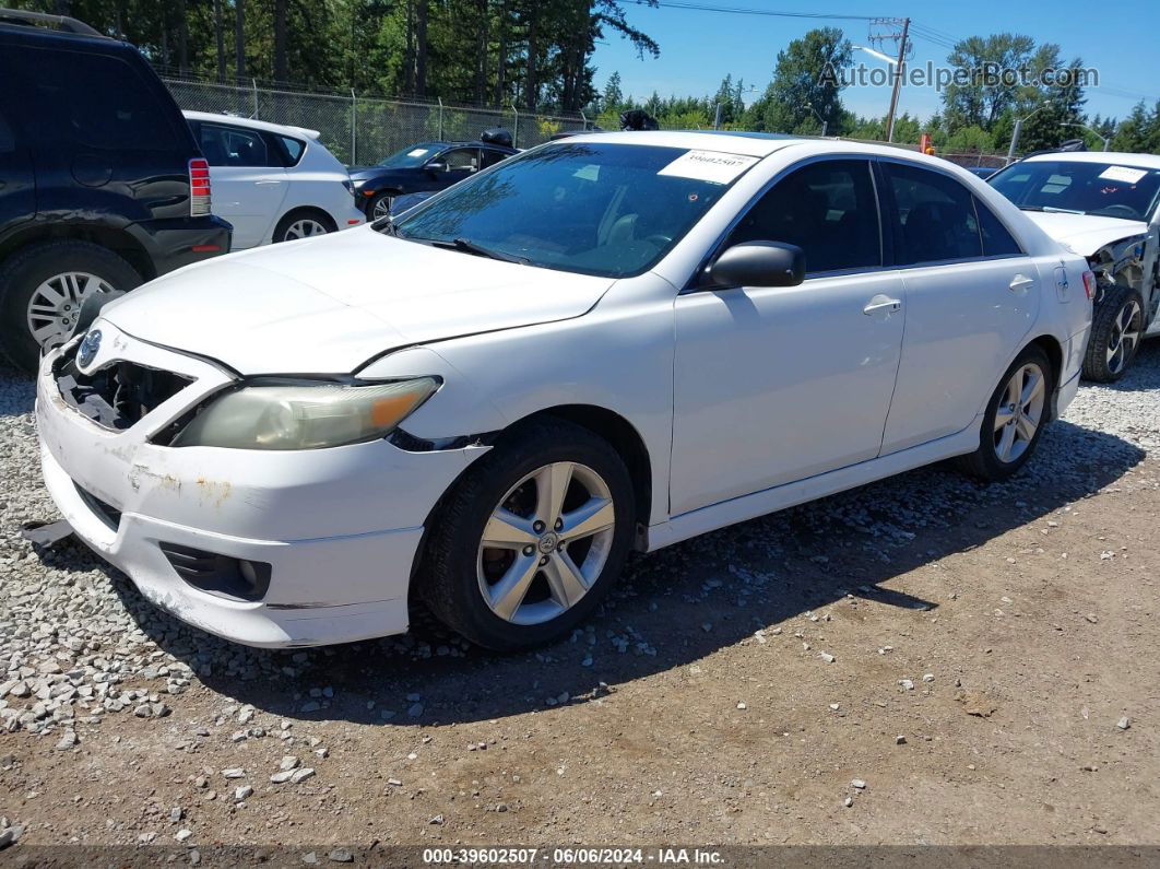 2011 Toyota Camry Se V6 White vin: 4T1BK3EK1BU611290