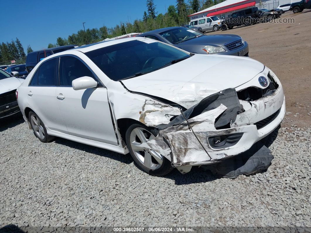 2011 Toyota Camry Se V6 White vin: 4T1BK3EK1BU611290