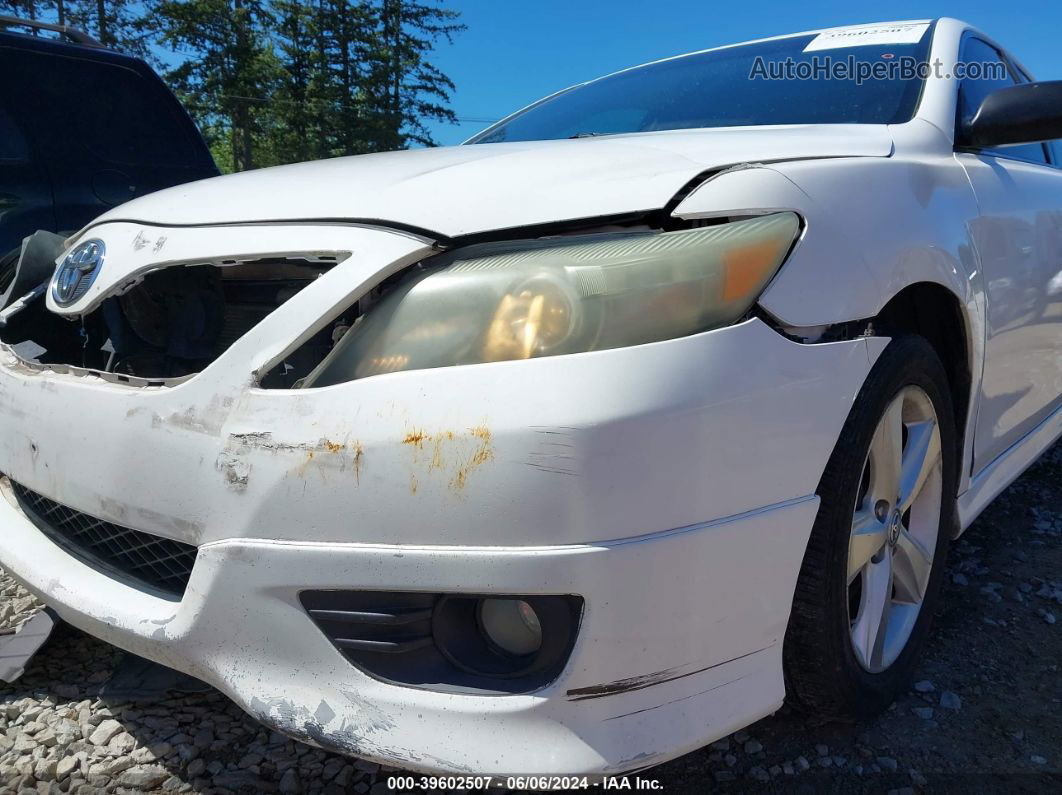 2011 Toyota Camry Se V6 White vin: 4T1BK3EK1BU611290