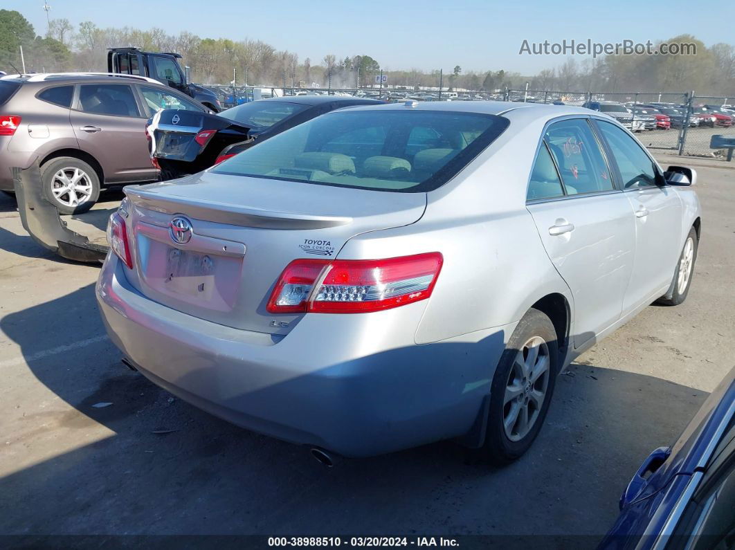 2011 Toyota Camry Le V6 Silver vin: 4T1BK3EK6BU117832