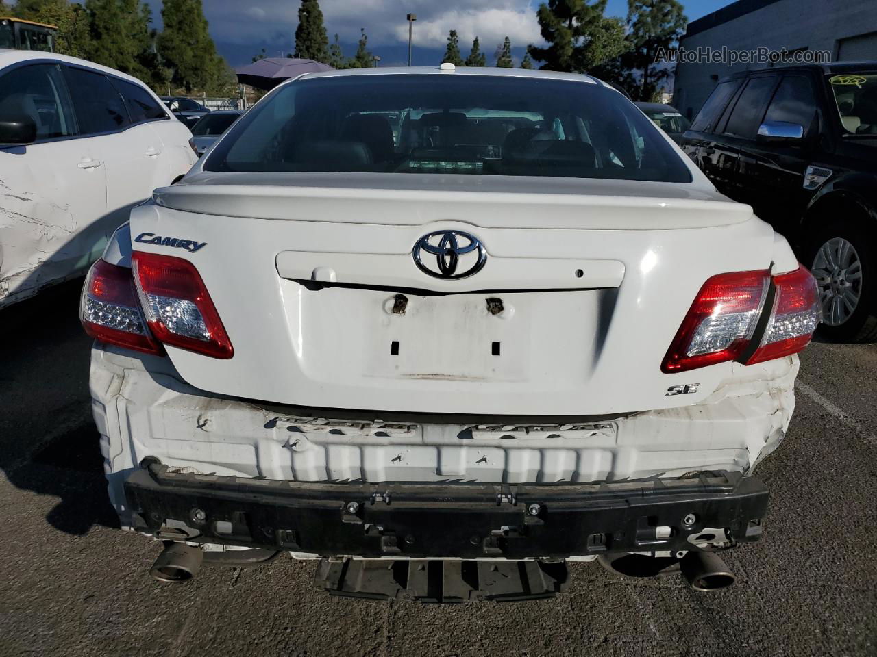 2011 Toyota Camry Se White vin: 4T1BK3EK8BU609973