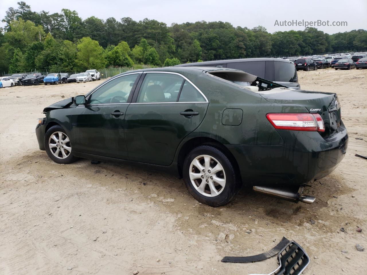 2011 Toyota Camry Se Green vin: 4T1BK3EK8BU610184