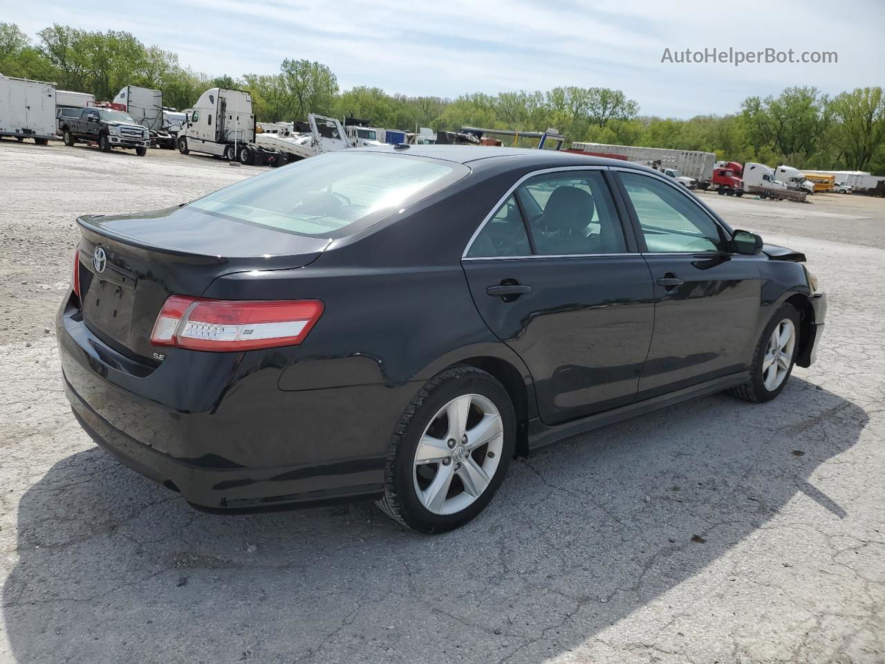 2011 Toyota Camry Se Black vin: 4T1BK3EK8BU628149