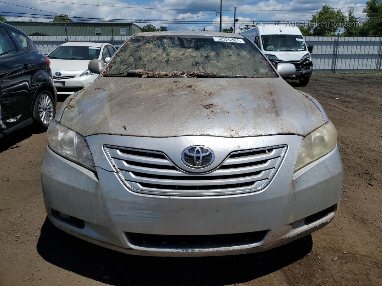 2007 Toyota Camry Le Silver vin: 4T1BK46K07U037602