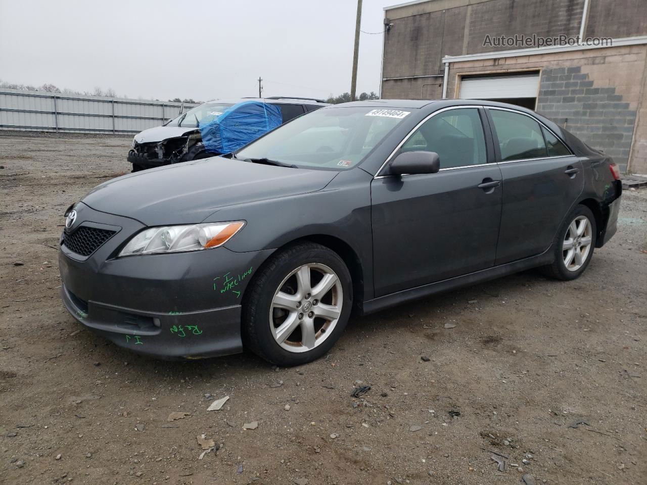 2007 Toyota Camry Se Серый vin: 4T1BK46K07U516358