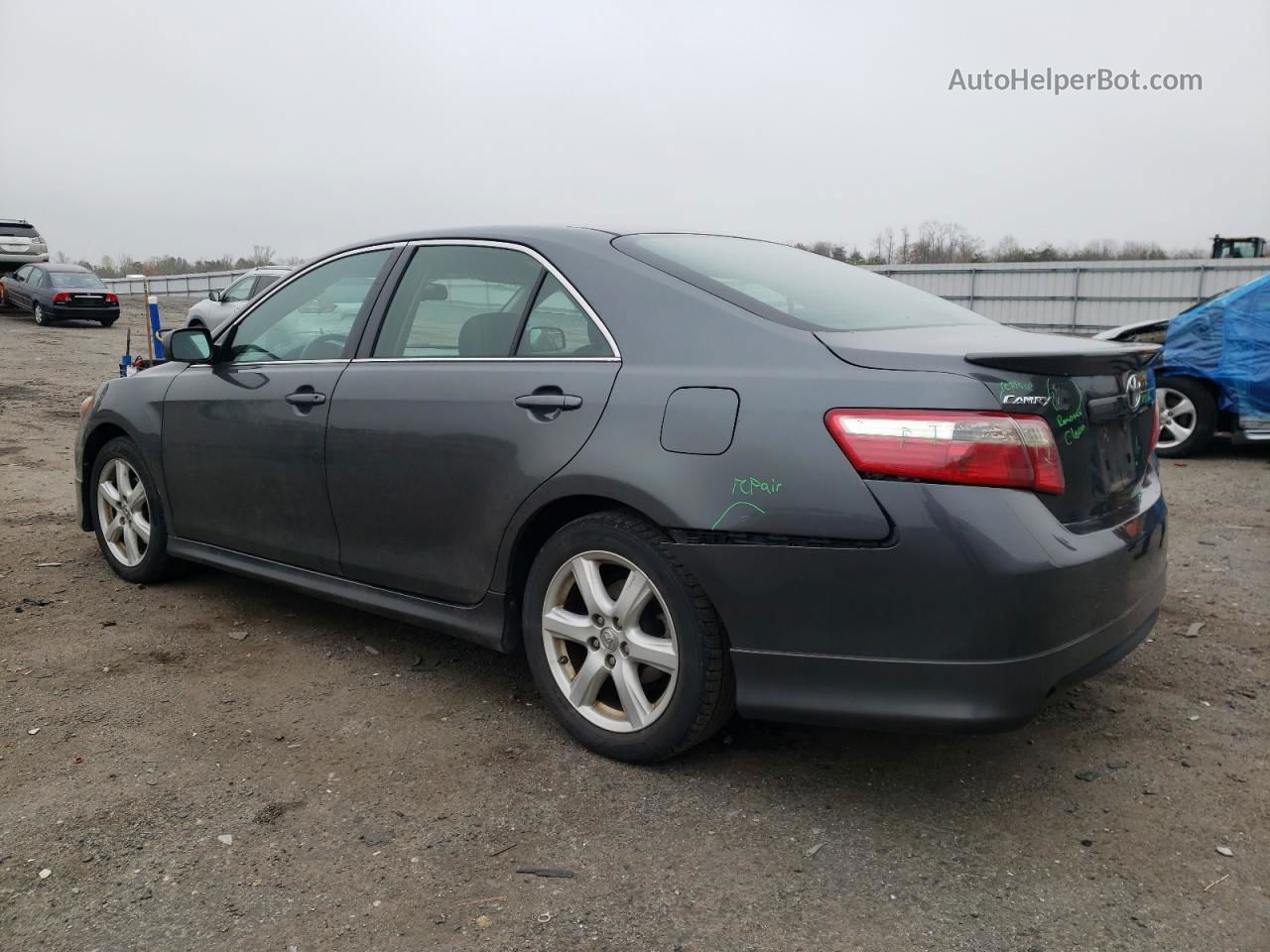 2007 Toyota Camry Se Серый vin: 4T1BK46K07U516358