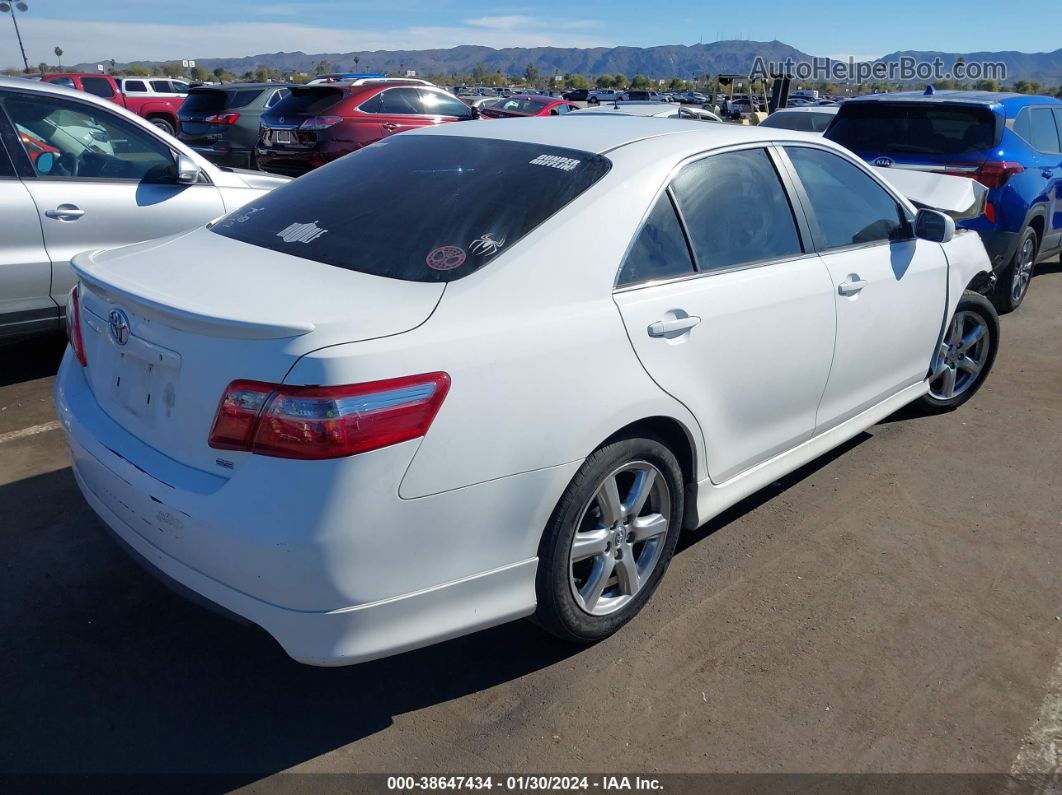 2009 Toyota Camry Se V6 White vin: 4T1BK46K09U582184