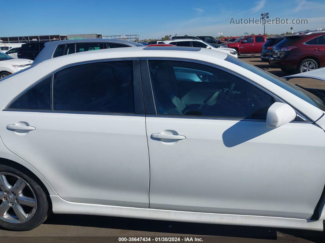 2009 Toyota Camry Se V6 White vin: 4T1BK46K09U582184