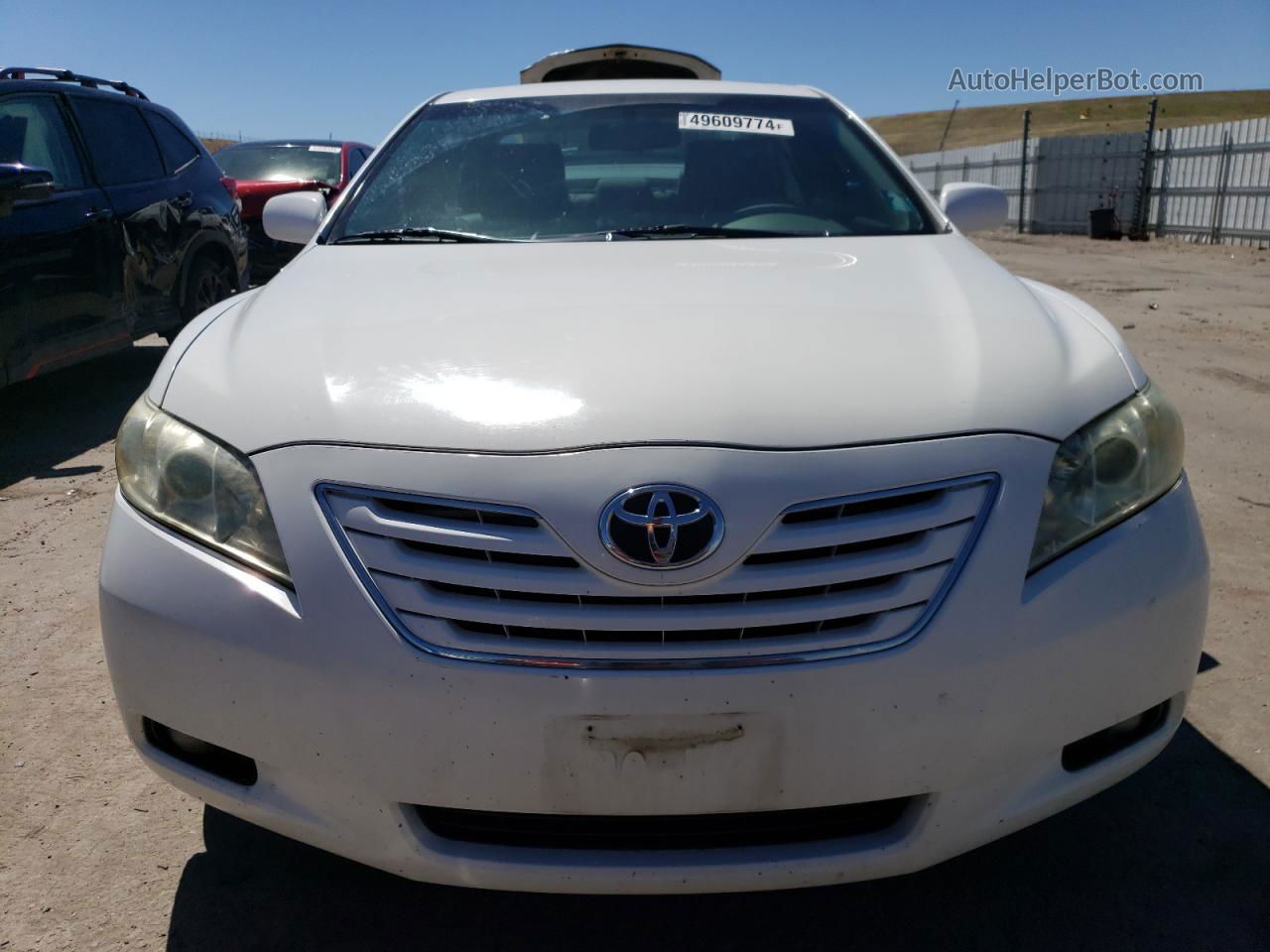 2007 Toyota Camry Le White vin: 4T1BK46K27U500310