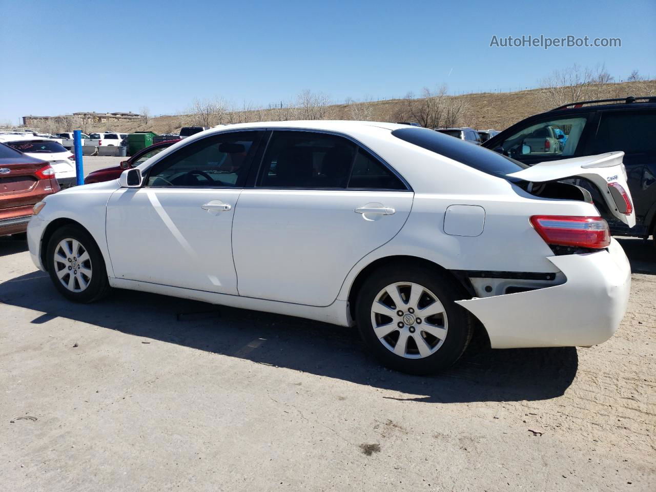 2007 Toyota Camry Le White vin: 4T1BK46K27U500310