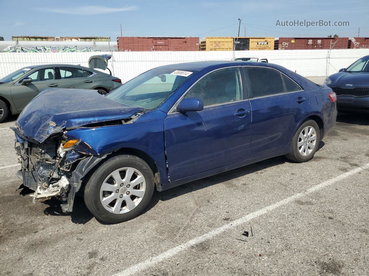 2009 Toyota Camry Se Blue vin: 4T1BK46K29U088215