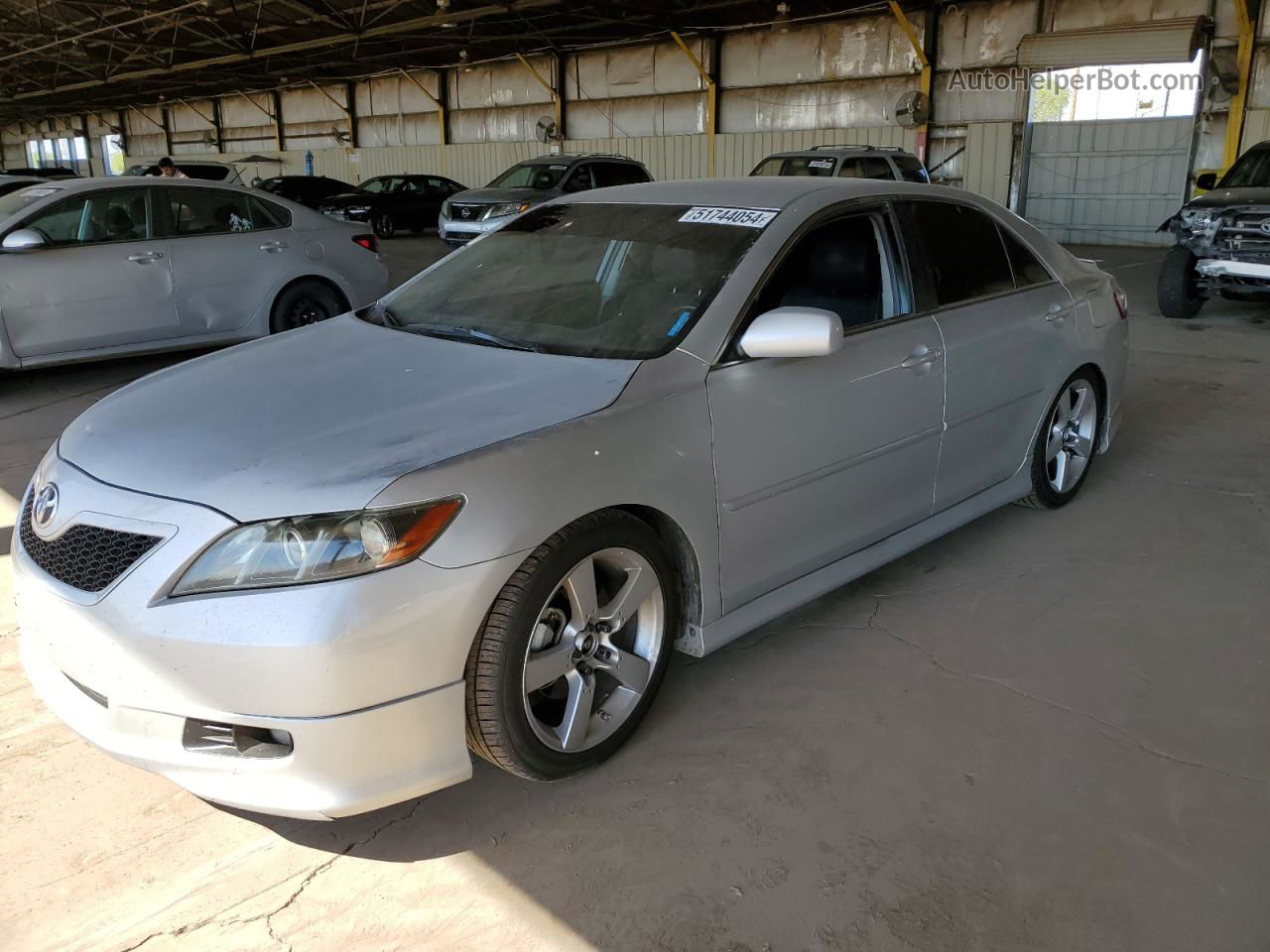 2009 Toyota Camry Se Silver vin: 4T1BK46K29U096623