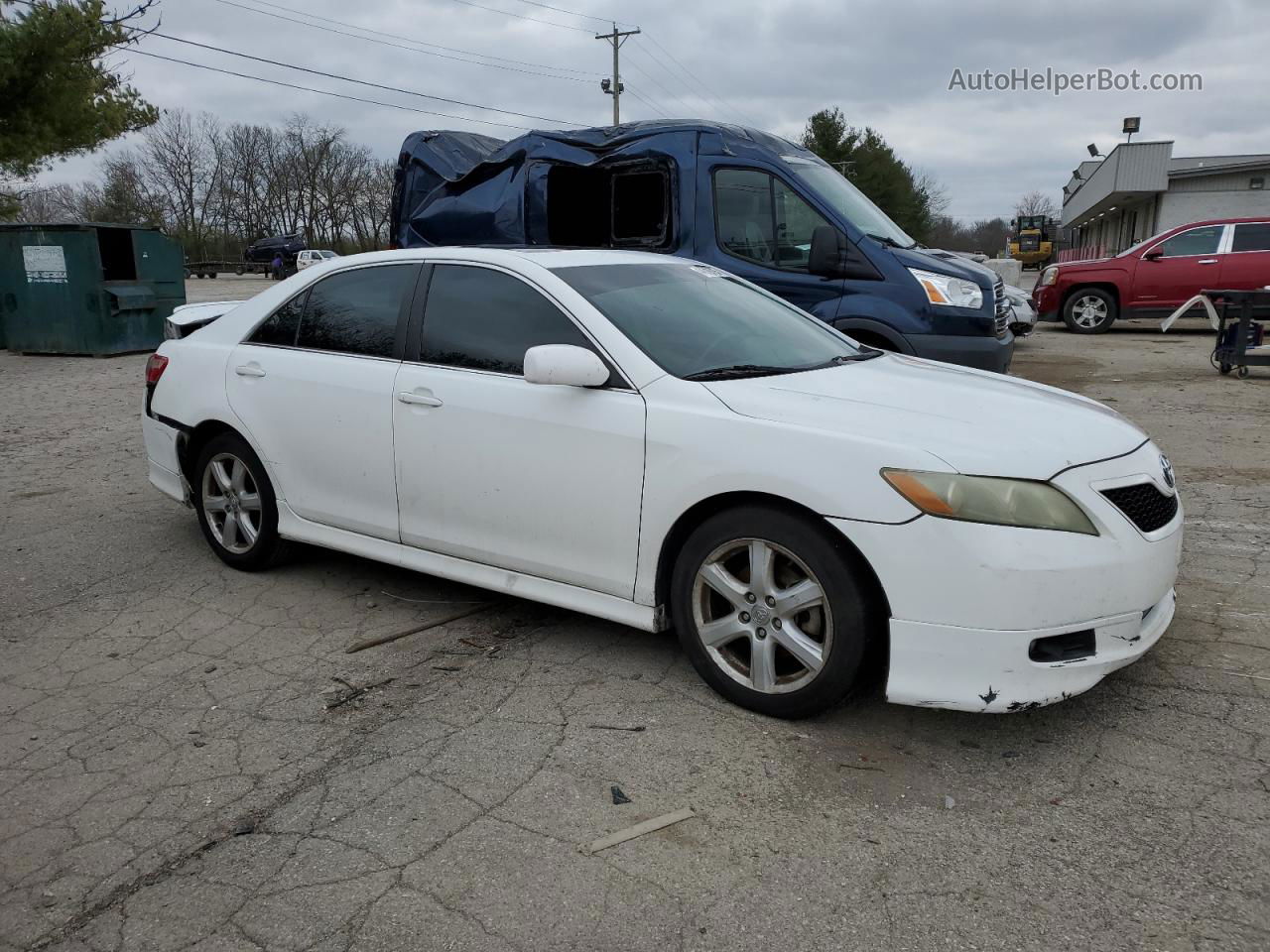 2009 Toyota Camry Se White vin: 4T1BK46K39U577092