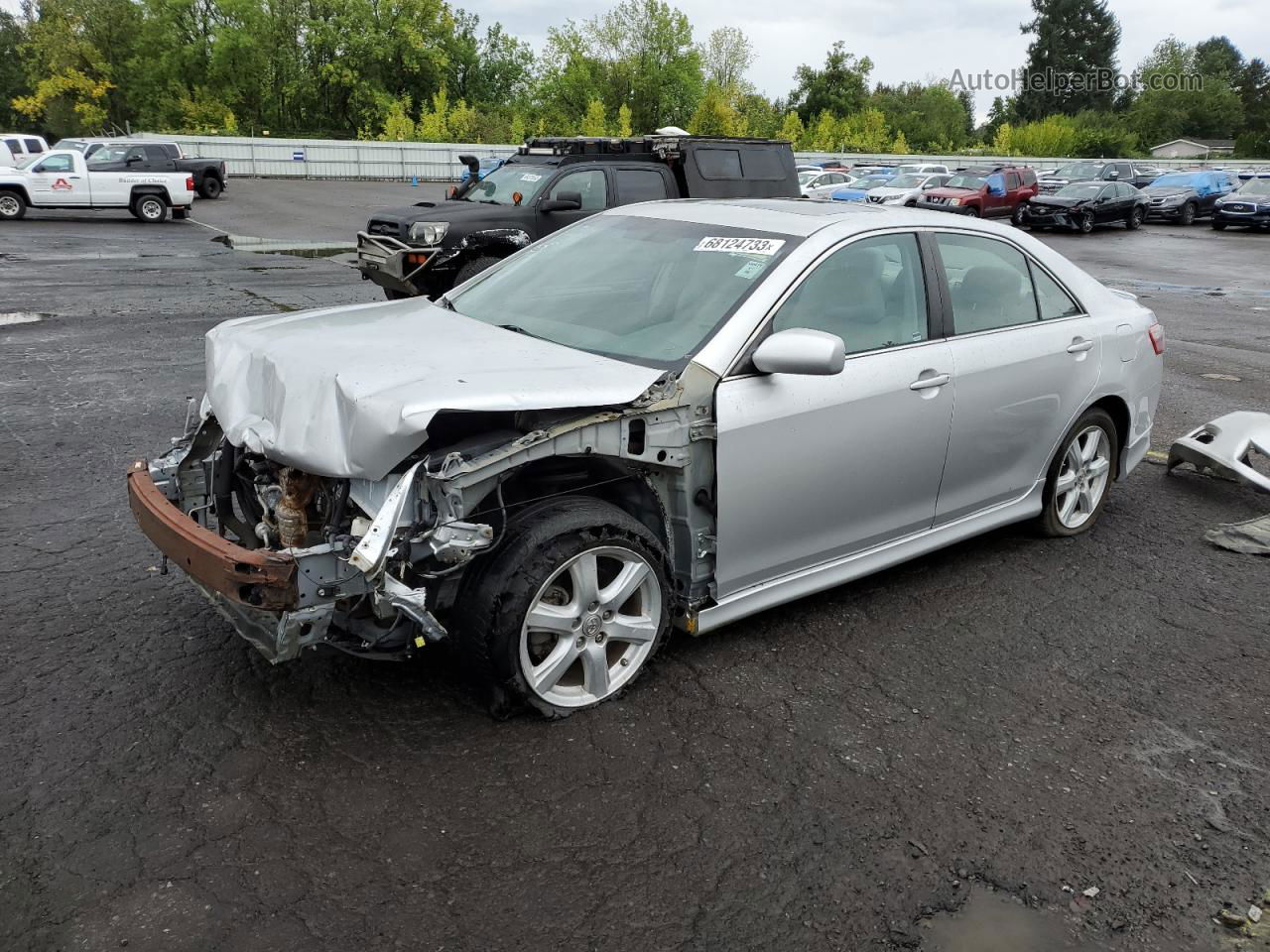 2009 Toyota Camry Se Silver vin: 4T1BK46K39U592465