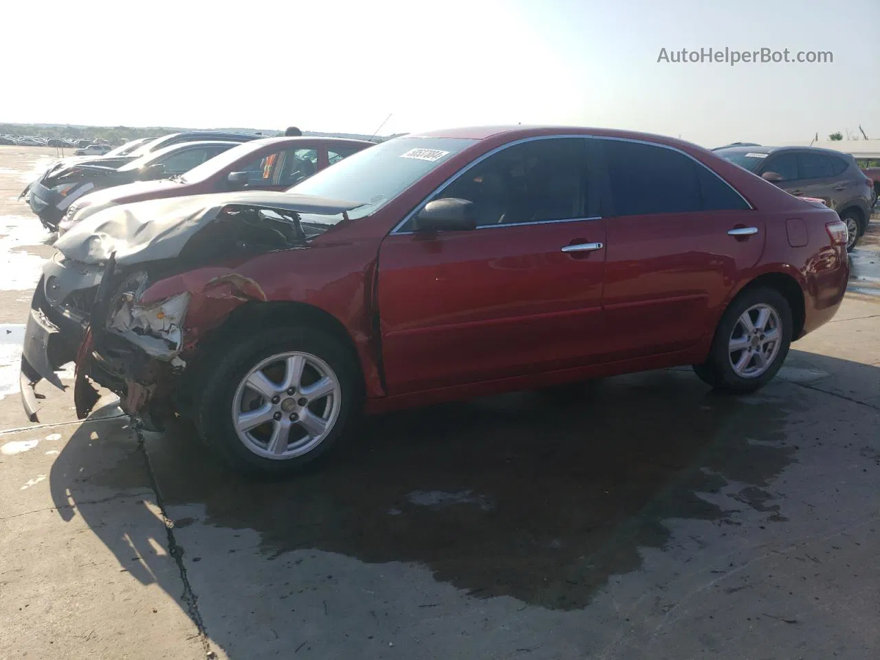 2008 Toyota Camry Le Burgundy vin: 4T1BK46K48U060754