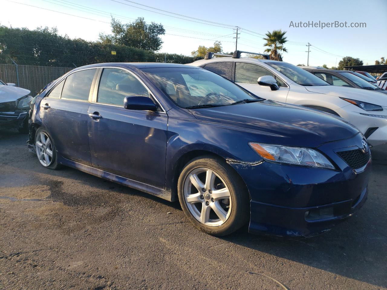 2009 Toyota Camry Se Синий vin: 4T1BK46K49U078334