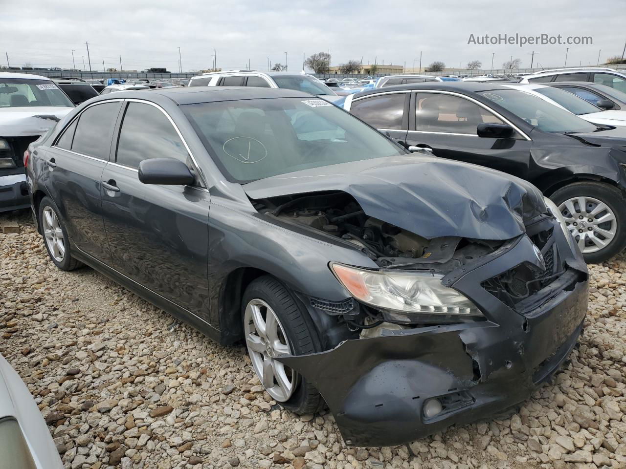 2007 Toyota Camry Le Серый vin: 4T1BK46K57U018124