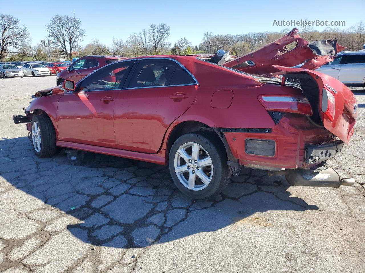 2009 Toyota Camry Se Red vin: 4T1BK46K59U091500