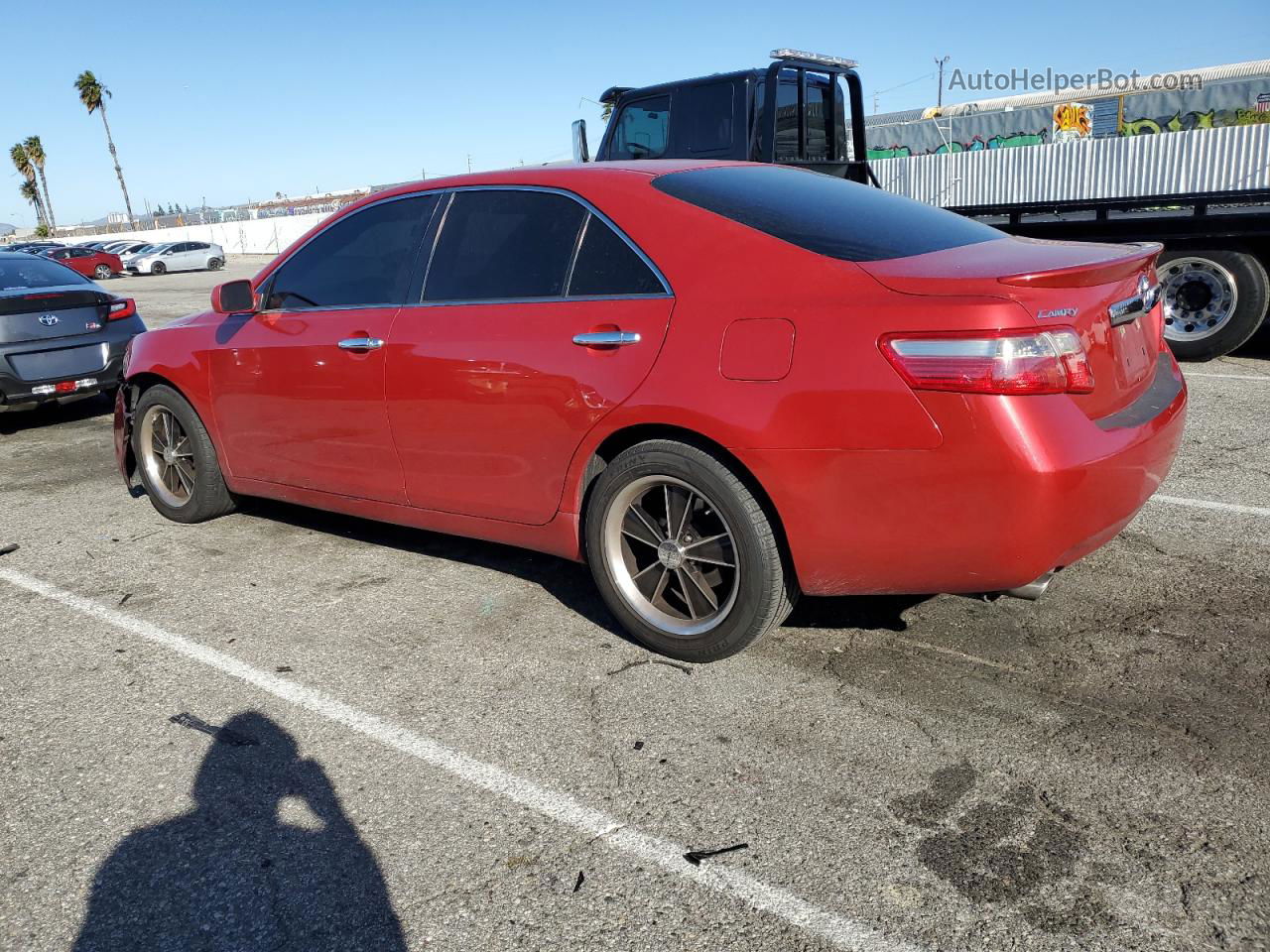 2007 Toyota Camry Le Red vin: 4T1BK46K67U019573