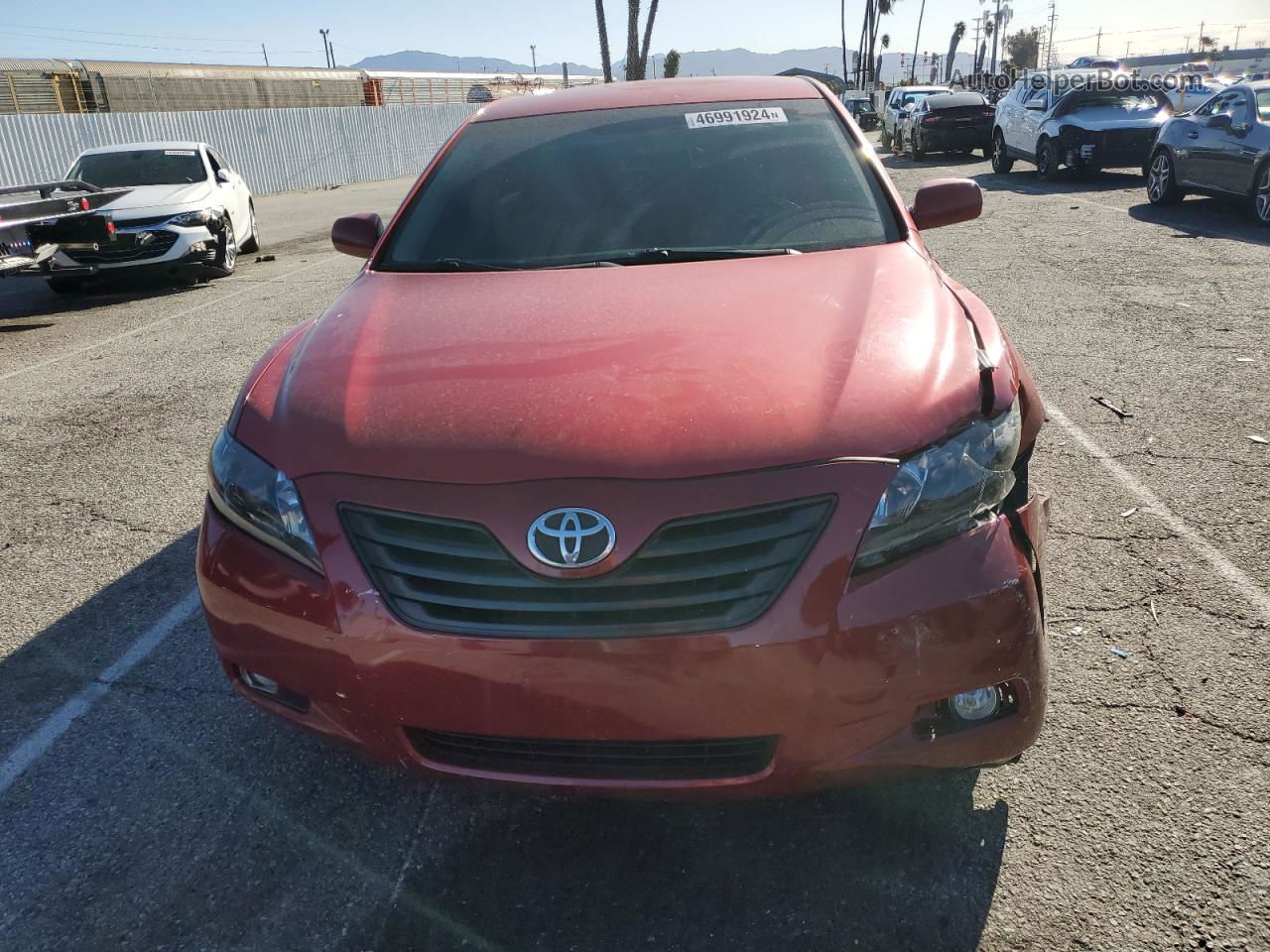 2007 Toyota Camry Le Red vin: 4T1BK46K67U019573