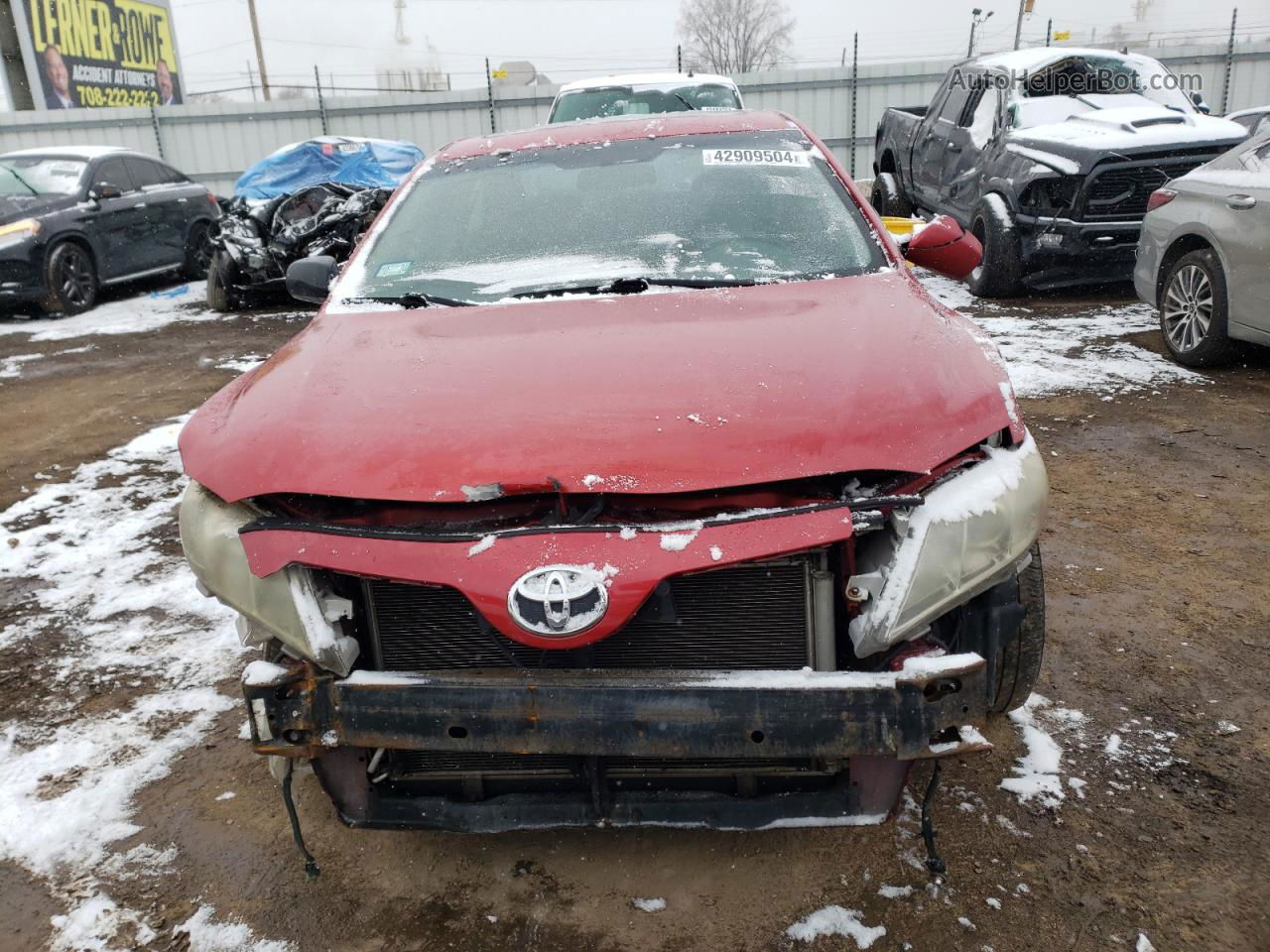 2008 Toyota Camry Le Red vin: 4T1BK46K68U064627