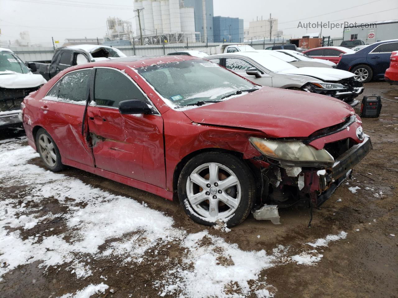 2008 Toyota Camry Le Red vin: 4T1BK46K68U064627