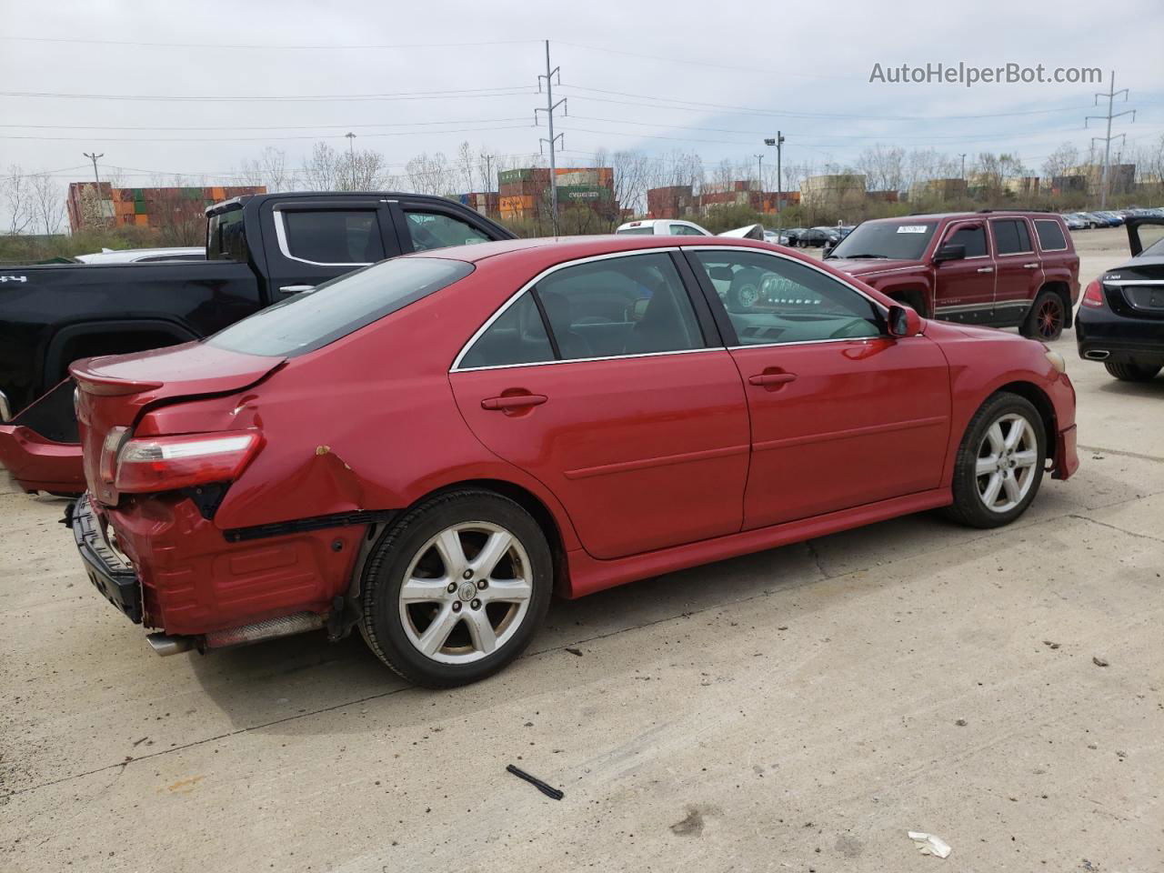 2009 Toyota Camry Se Red vin: 4T1BK46K79U088288