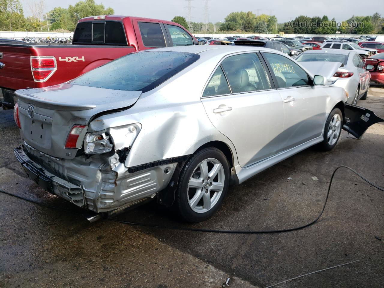 2009 Toyota Camry Se Silver vin: 4T1BK46K79U093457