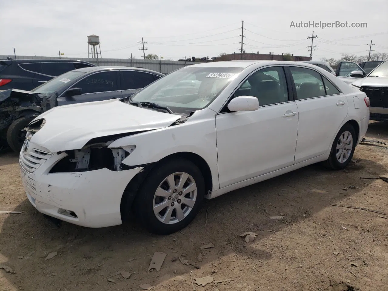 2009 Toyota Camry Se White vin: 4T1BK46K79U594655