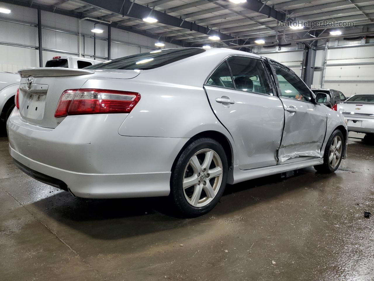 2007 Toyota Camry Le Silver vin: 4T1BK46K87U032244