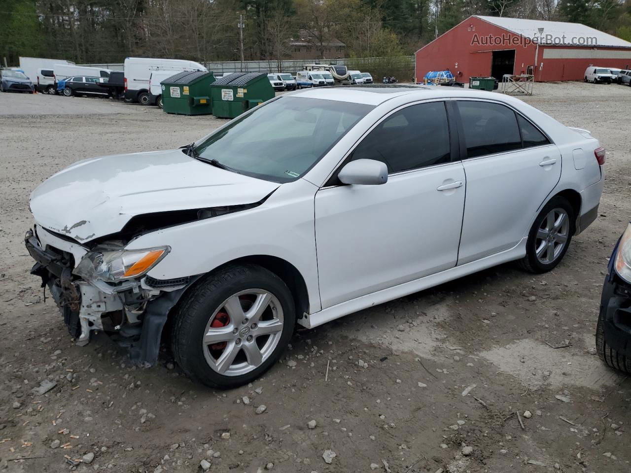 2009 Toyota Camry Se White vin: 4T1BK46K89U585169