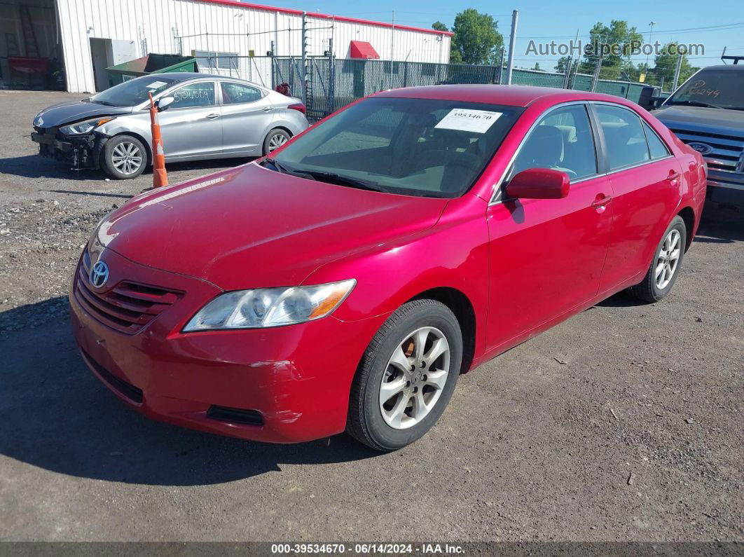 2008 Toyota Camry Le V6 Red vin: 4T1BK46K98U062970