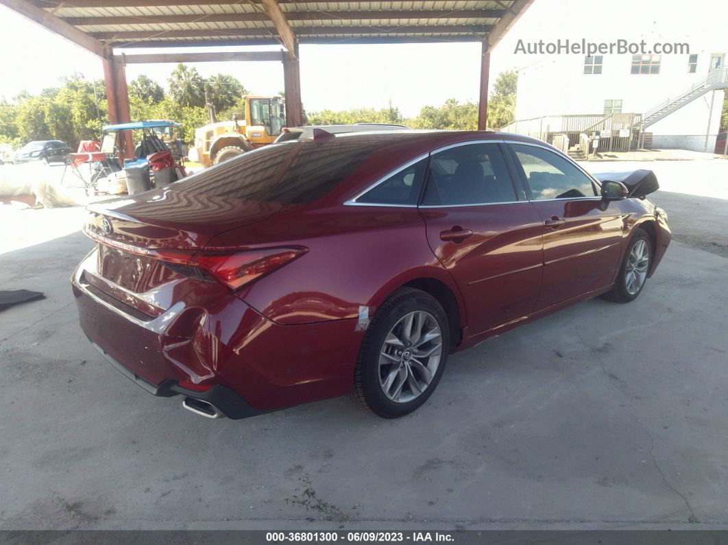 2019 Toyota Avalon Xle/touring/limited/xse Red vin: 4T1BZ1FB1KU019547