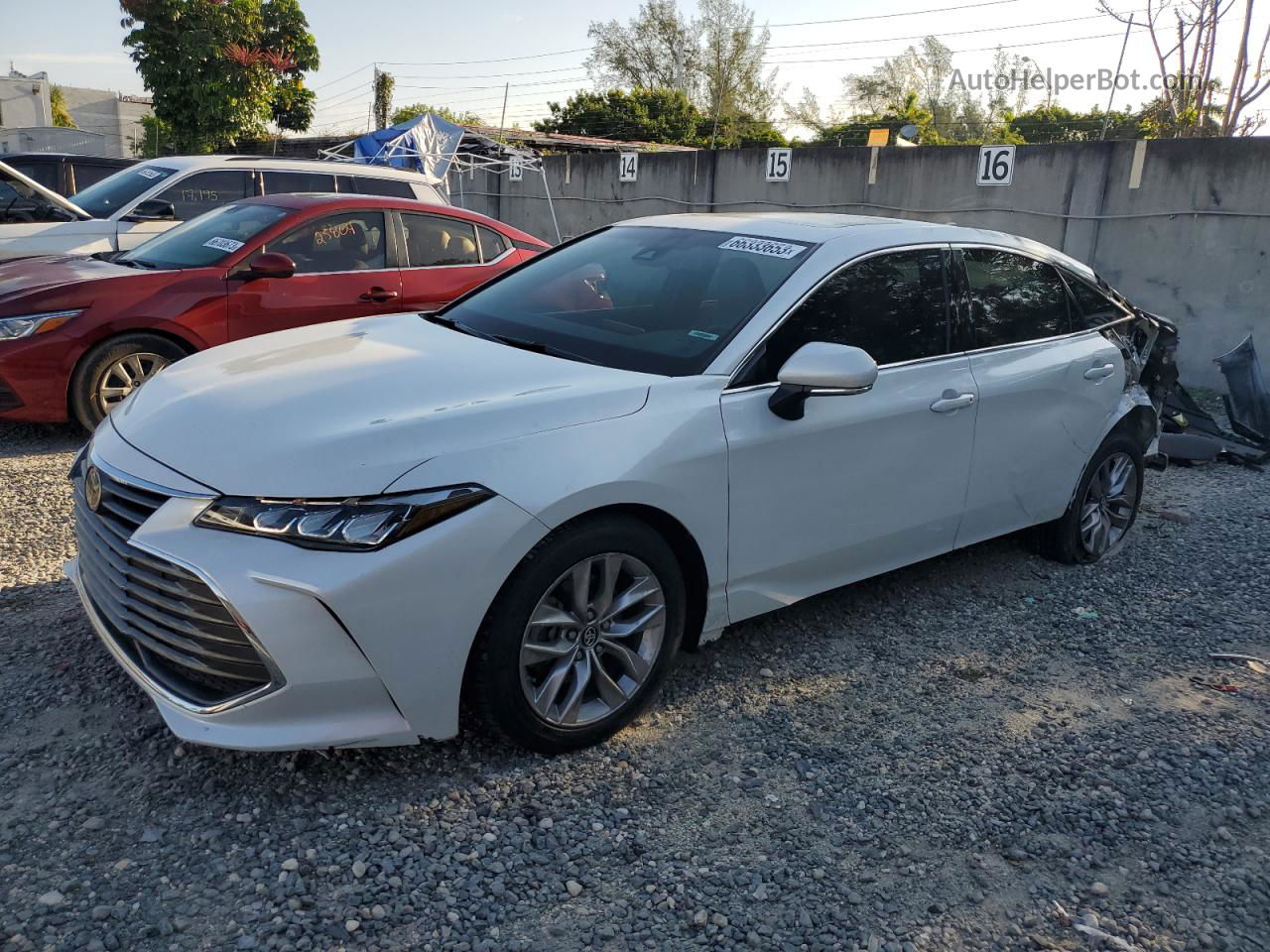 2019 Toyota Avalon Xle White vin: 4T1BZ1FB5KU004078