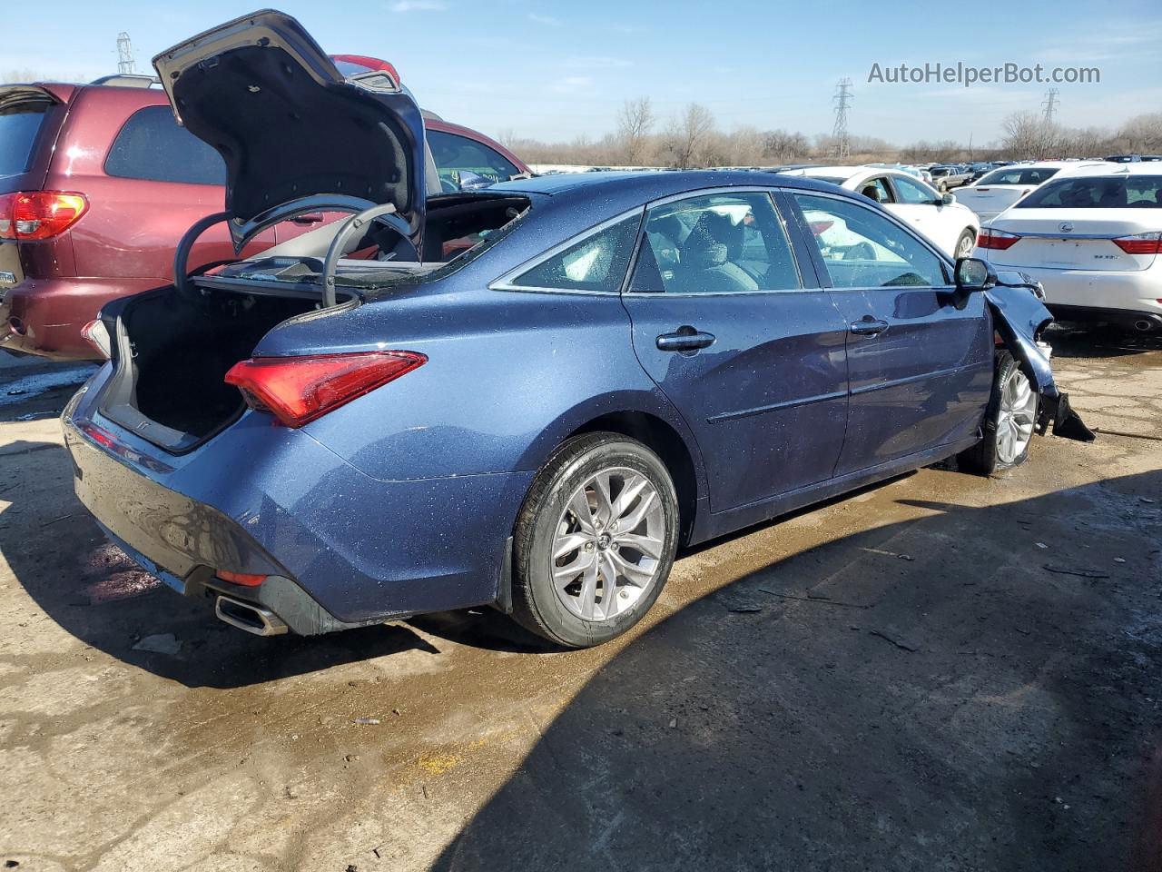 2019 Toyota Avalon Xle Синий vin: 4T1BZ1FB5KU036884