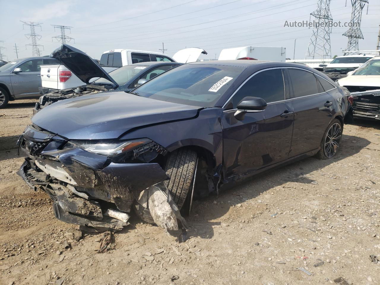 2019 Toyota Avalon Xle Синий vin: 4T1BZ1FB6KU008172