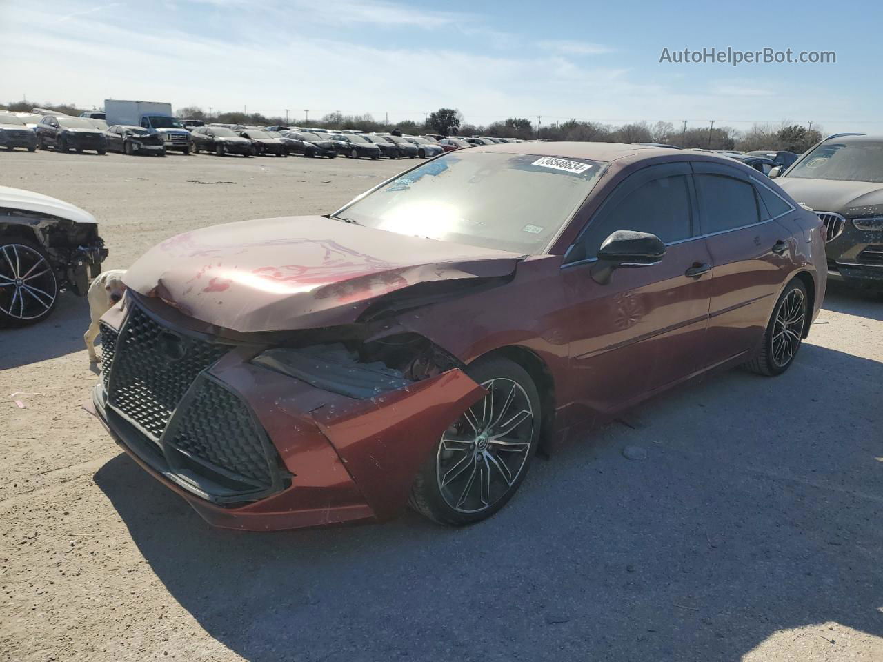 2019 Toyota Avalon Xle Бордовый vin: 4T1BZ1FB7KU018970