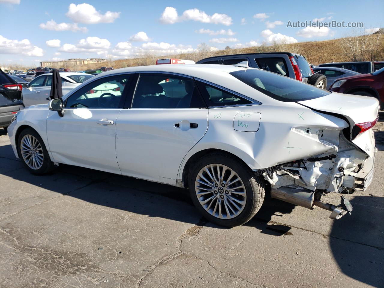 2019 Toyota Avalon Xle White vin: 4T1BZ1FB8KU006049