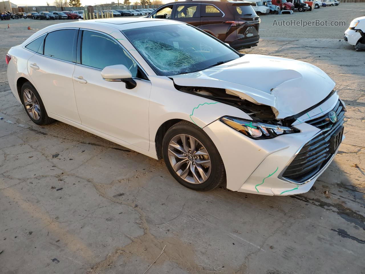 2019 Toyota Avalon Xle White vin: 4T1BZ1FB8KU012272