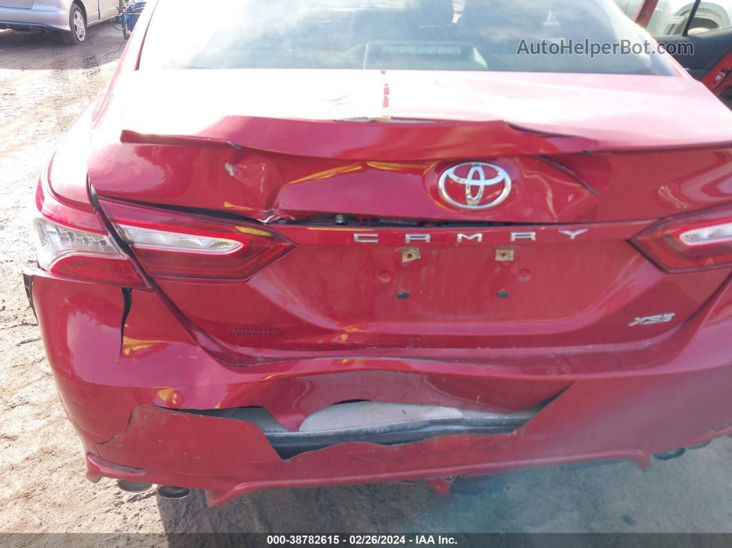 2019 Toyota Camry Xse V6 Red vin: 4T1BZ1HK0KU025563