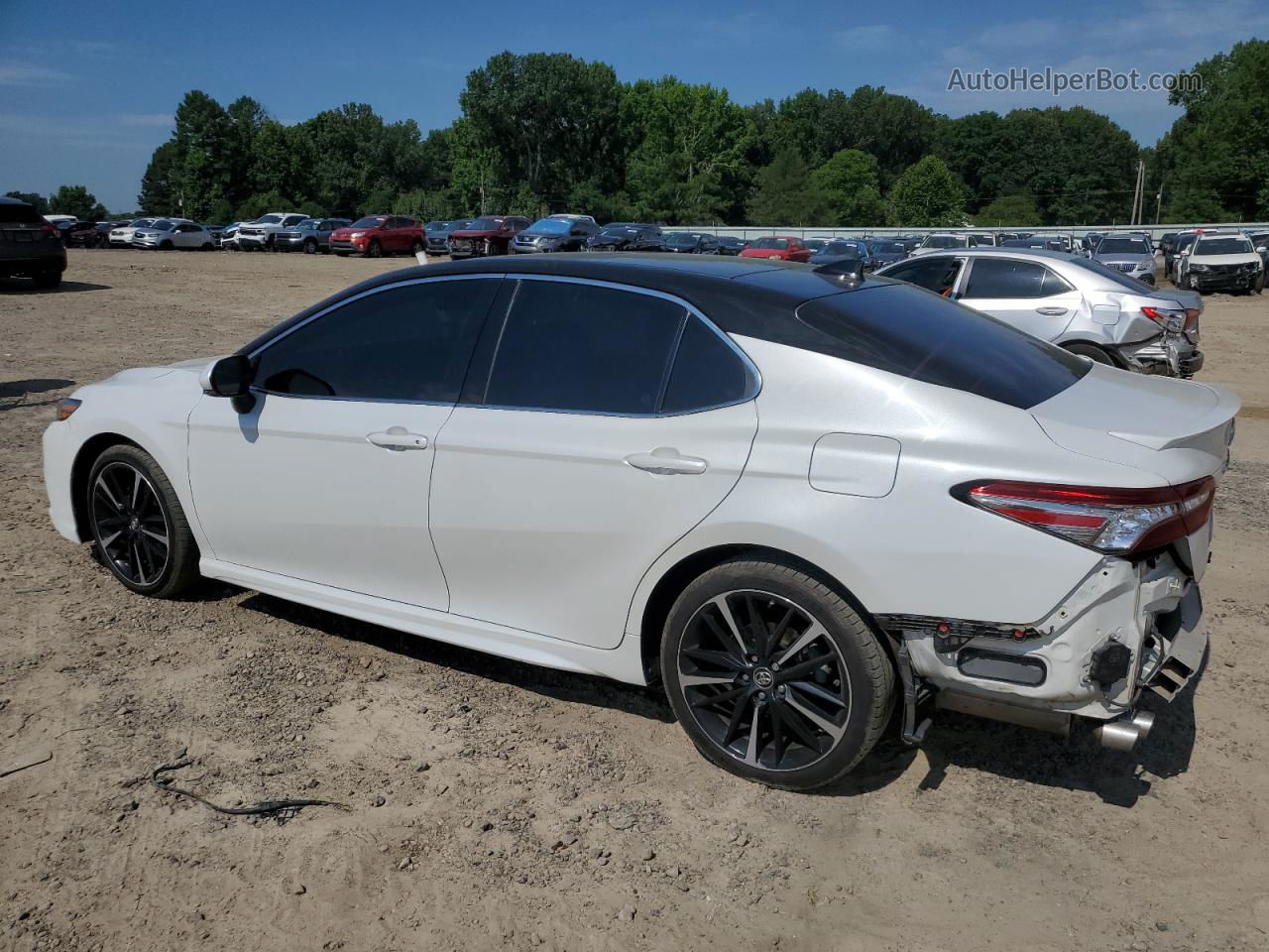 2019 Toyota Camry Xse White vin: 4T1BZ1HK0KU508955