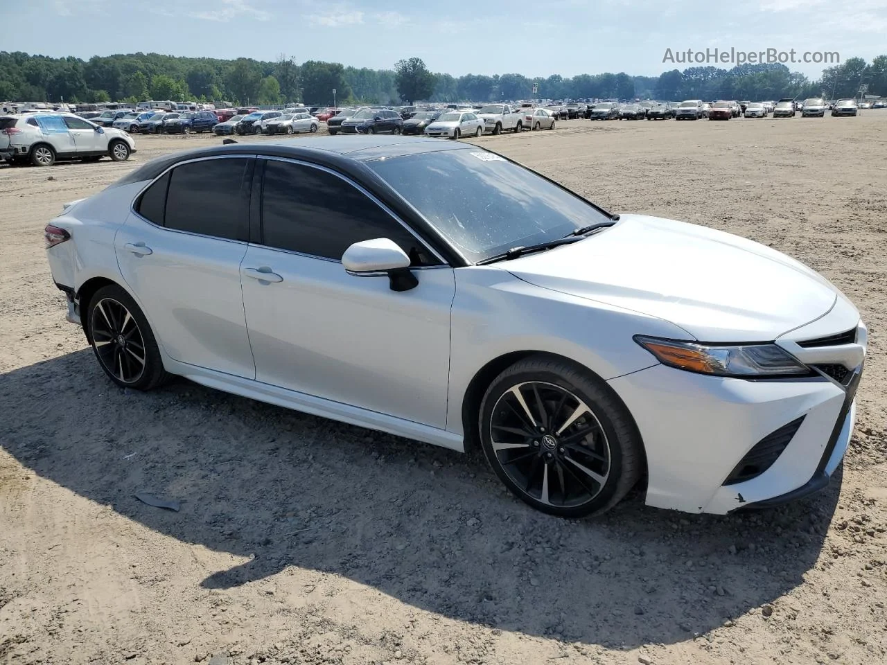 2019 Toyota Camry Xse White vin: 4T1BZ1HK0KU508955